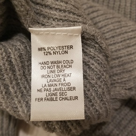 NWT Lulus Snuggled Up Light Grey Knit Turtleneck Midi Sweater Dress, XS - Picture 15 of 16